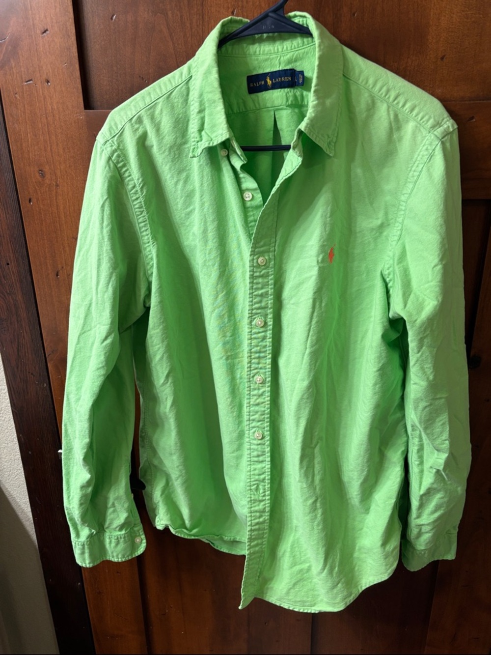 Ralph Lauren Bright Lime Green Oxford Shirt